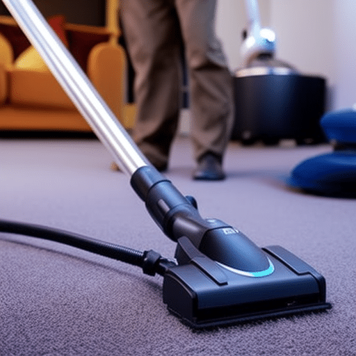 An image capturing the essence of a freshly cleaned carpet, free from dust mites, pollen, and pet dander