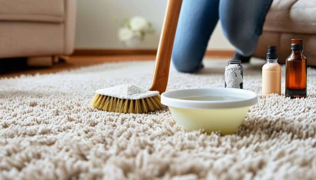 cleaning carpets at home