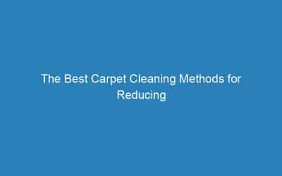 The Best Carpet Cleaning Methods for Reducing Allergens