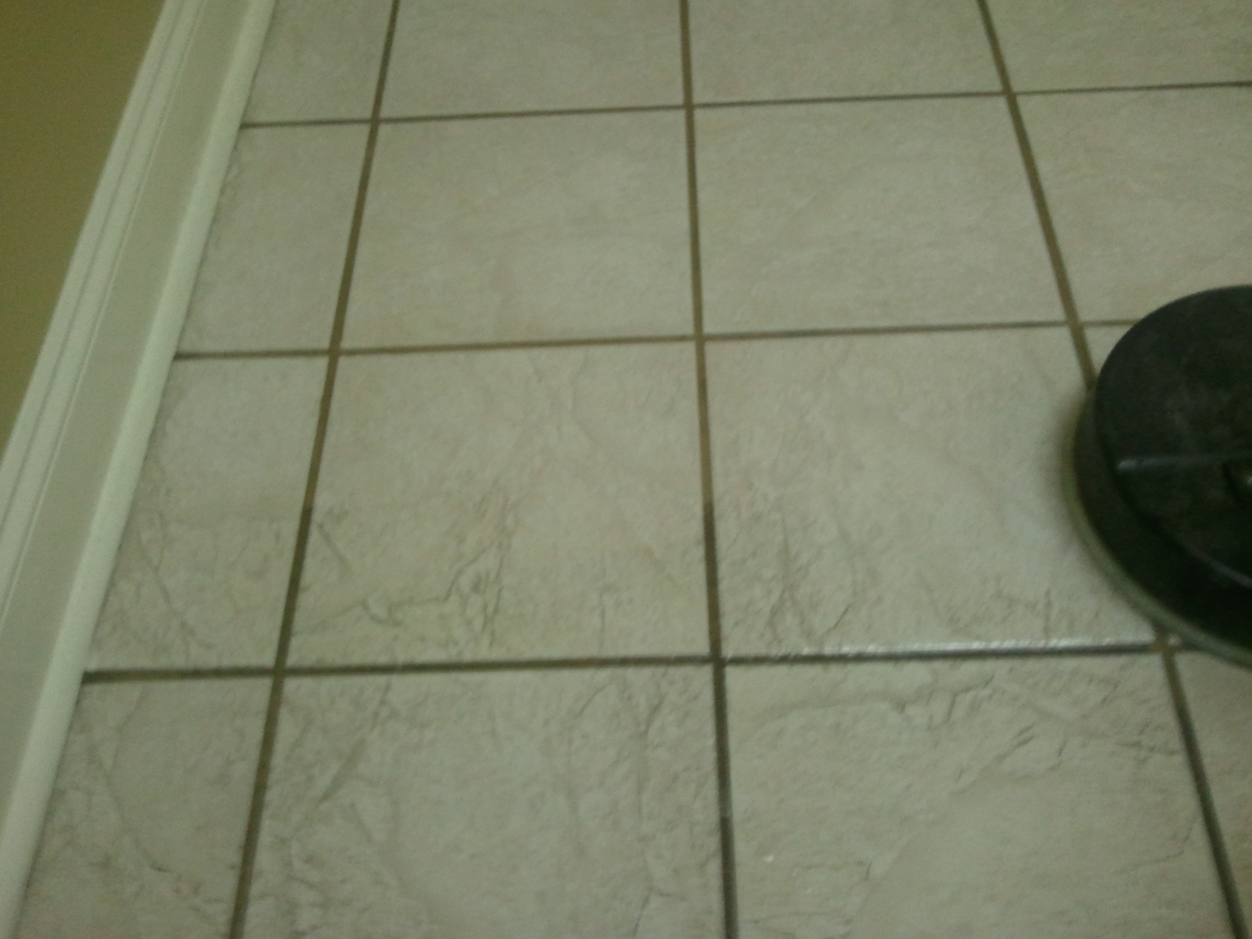 Rotary tile and grout cleaning machine on ceramic tile - Hydra Clean Hattiesburg