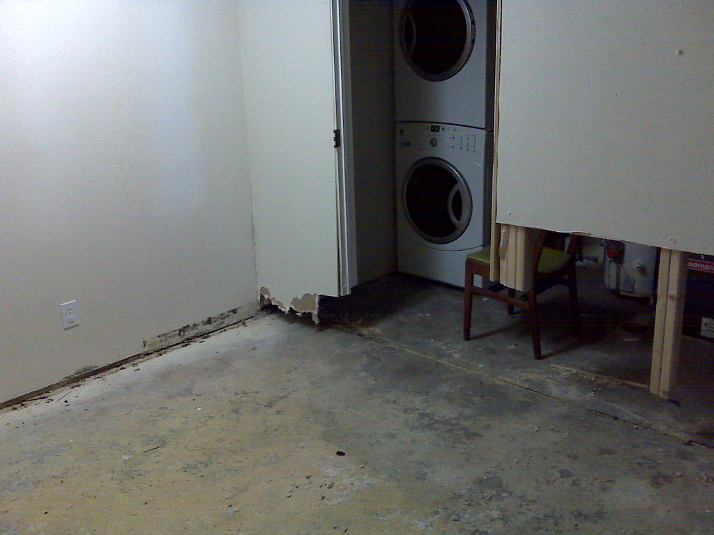 Water-damaged drywall in a home. Photo: mrwynd via Flickr, CC BY 2.0.